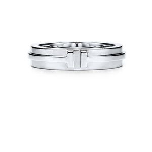 Tiffany & Co T Sterling Silver Ring size 6